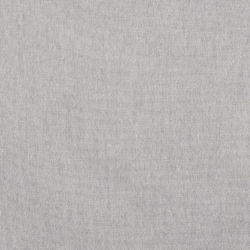 Light-gray woven fabric swatch lies flat, filling the frame and revealing a fine crosshatch weave; even, diffuse lighting in a close-up view emphasizes subtle shading and texture.