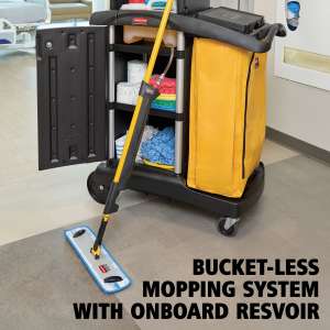 RUB1835528, Rubbermaid Commercial, HYGEN™ PULSE™, Microfiber Spray Mop Kit, Yellow