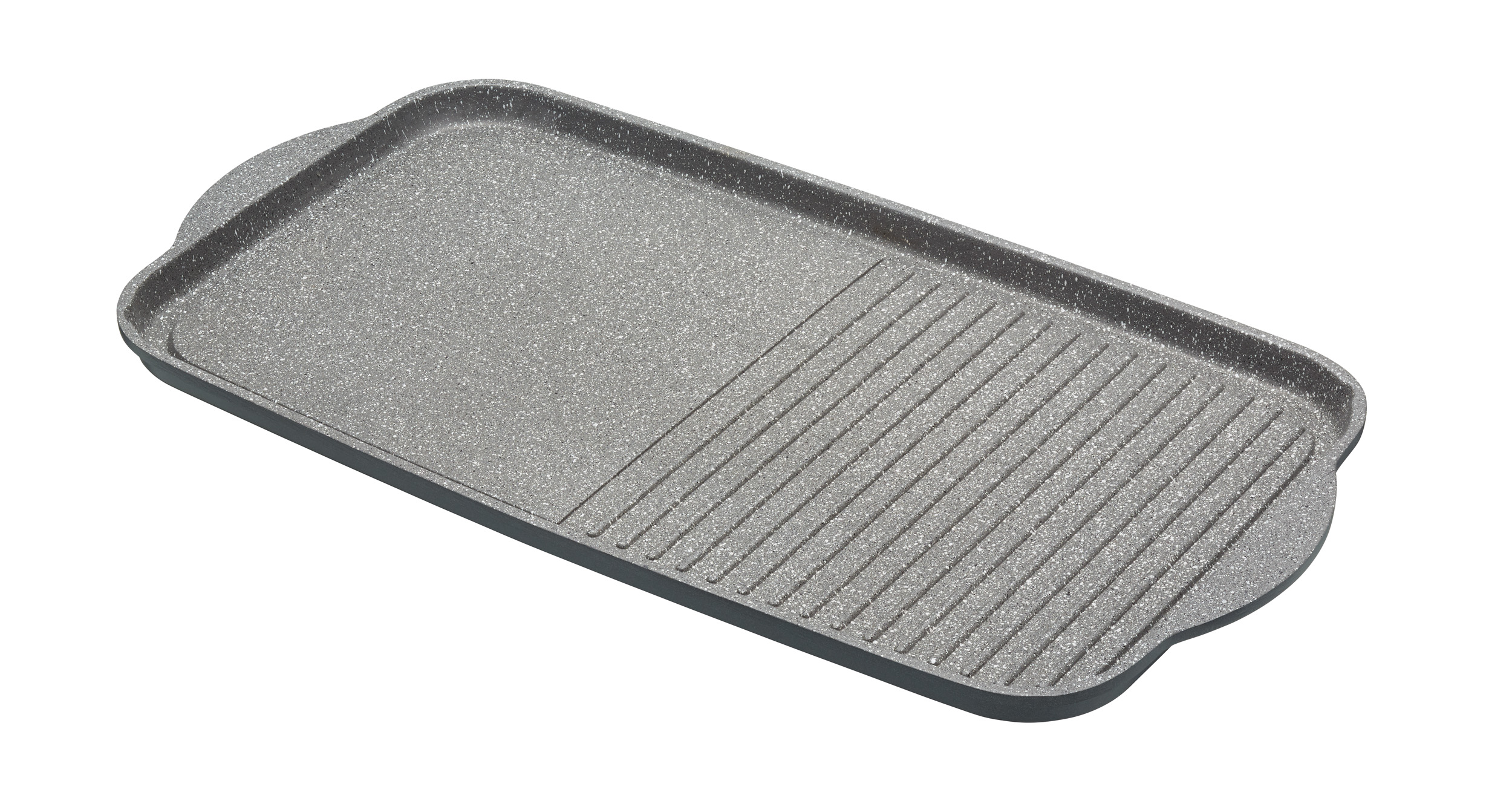 MasterClass Cast Aluminium Dual Griddle Tray with Stainless Steel Base -51cm