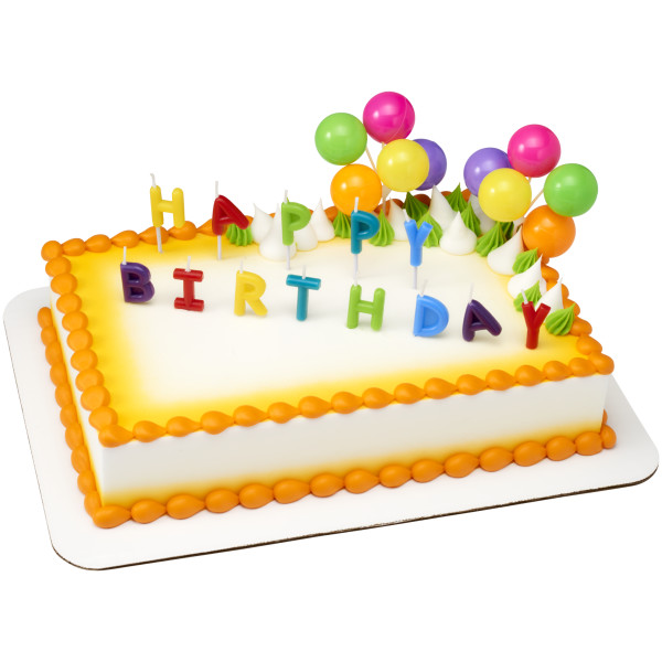 Happy Birthday Neon Candles DecoSet®