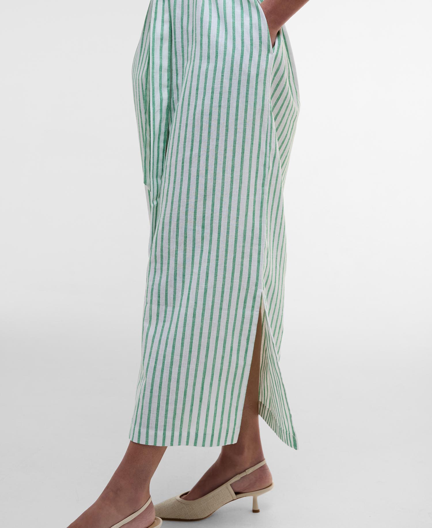 Abby Striped Midi Dress image number 4