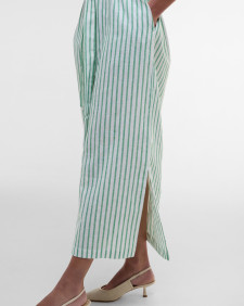 Abby Striped Midi Dress Kelly Green/White Stripe