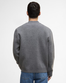 Letterman Knitted Bomber Jacket 