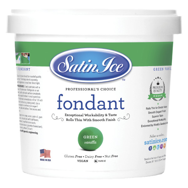 Satin Ice Green/Vanilla 2 lb. Fondant