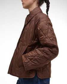 Bernadette Quilted Jacket Vicuna/Hessian Tartan