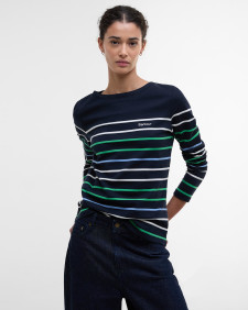 Hawkins Striped Long-Sleeved T-Shirt Navy Stripe