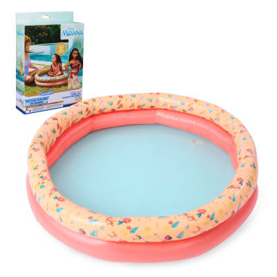 SwimWays Moana Kiddie Pool, Inflatable Above Ground Pool, Pool Furniture & Outdoor Toys, Disney Princess Party Supplies & Pool Toys for Kids Aged 3 & Up