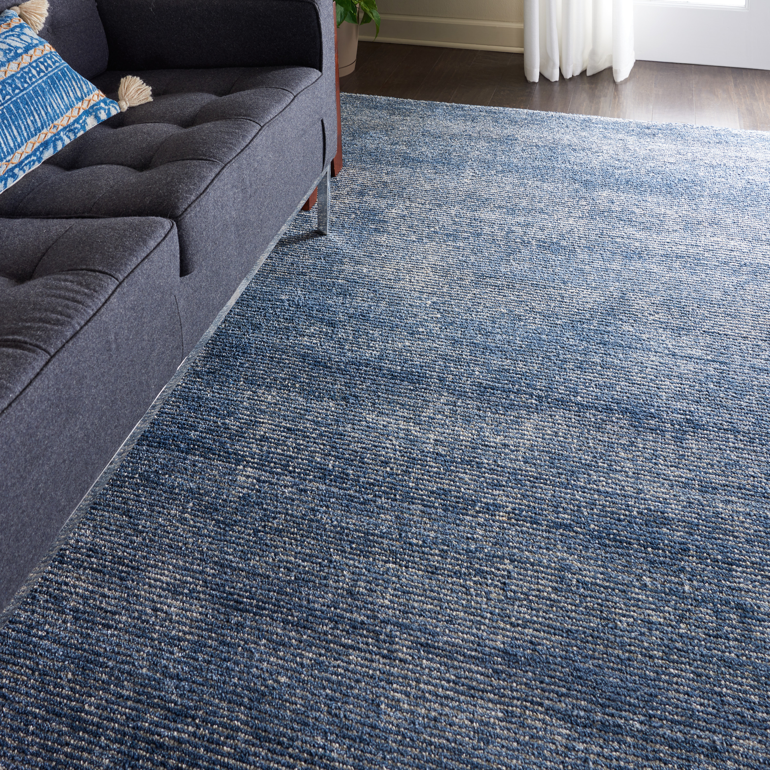 Nourison Weston 9'6" x 13' Aegean Blue Modern Indoor Rug