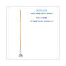 Boardwalk, Quick Change Metal Head Wooden Mop Handle, Junior, 54", Natural