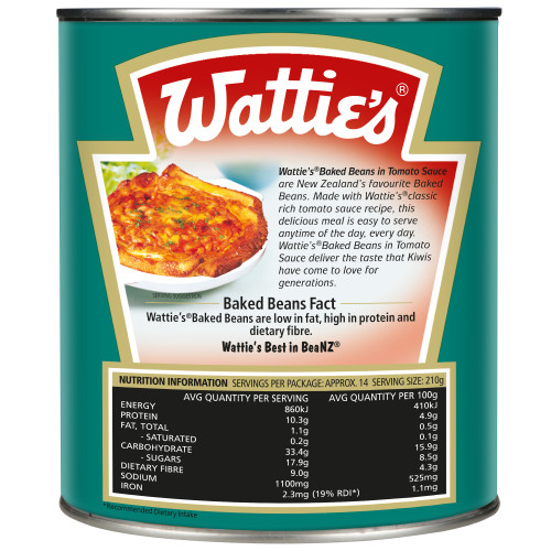  Wattie's® Baked Beans in Tomato Sauce 3kg 
