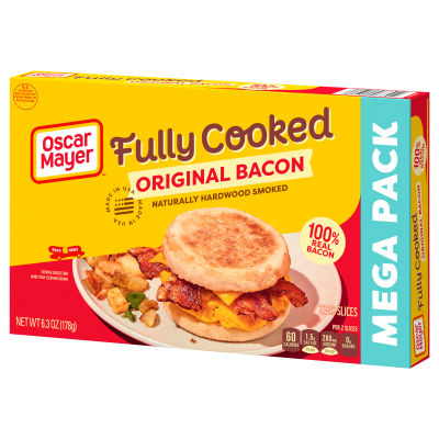 Oscar Mayer Original Fully Cooked Bacon Mega Pack, 6.3 oz Box