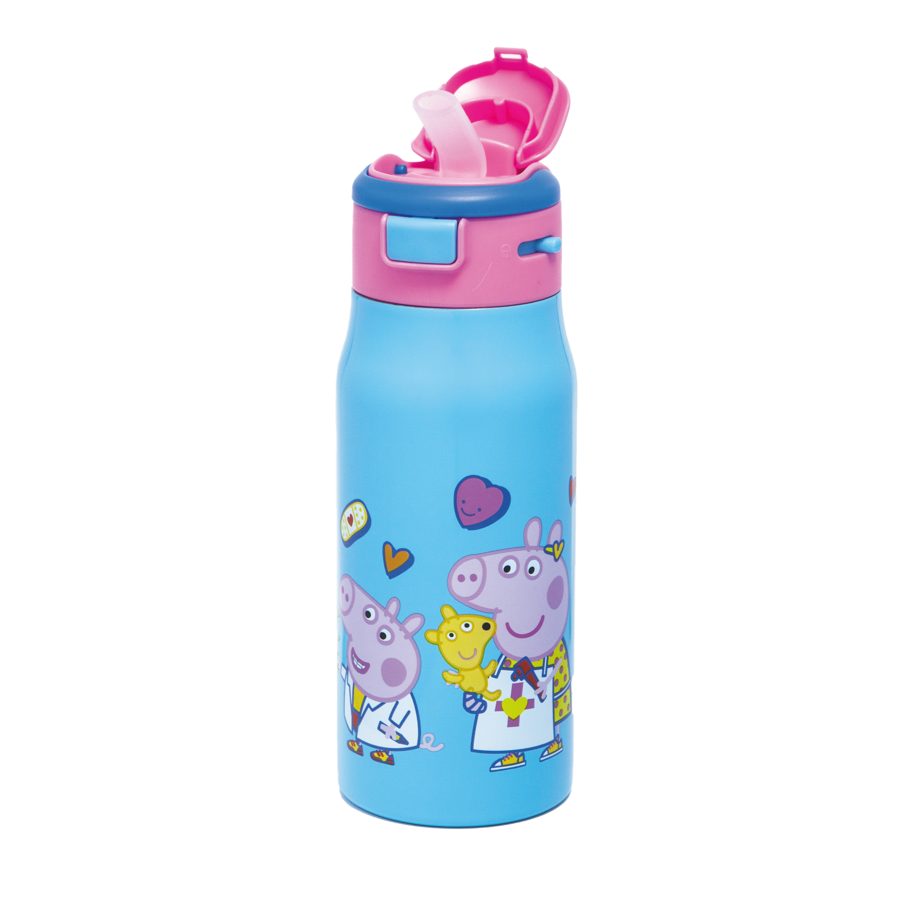 Peppa Pig 13.5 ounce Mesa Double Wall Insulated Stainless Steel Water Bottle, Peppa and Friends slideshow image 4 Peppa Pig 13.5 ounce Mesa Double Wall Insulated Stainless Steel Water Bottle, Peppa and Friends slideshow image 4