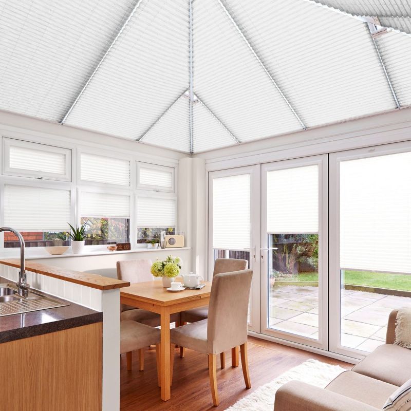 Relife White Pleated Blind