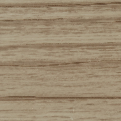 Pale beige wood paneling with subtle horizontal grain lines, laid in parallel planks; surface shows fine striations and small scuffs, evenly lit close-up with neutral indoor lighting.