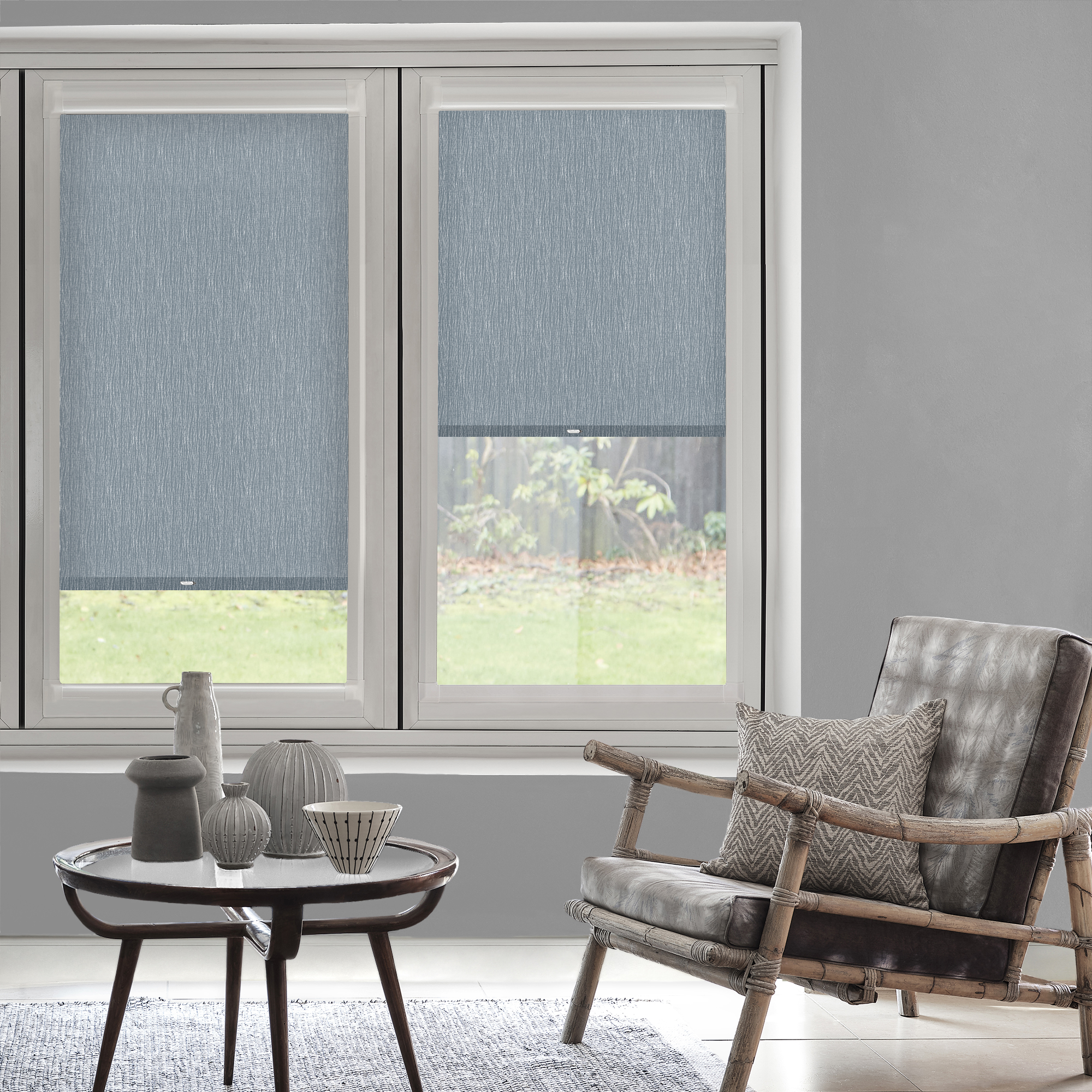 Althea Navy Perfect Fit Roller blind