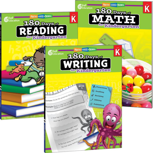 180 Days of Reading, Writing, and Math Grade K