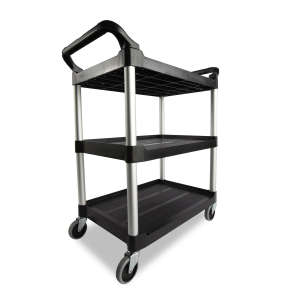 Rubbermaid Commercial, Service, Utility Cart, Black