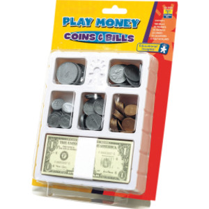 Play Money, Coins & Bills Tray