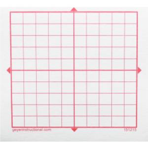 Graphing 3M Post-it&reg; Notes, XY Axis, 10 x 10 Square Grid, 4 Pads