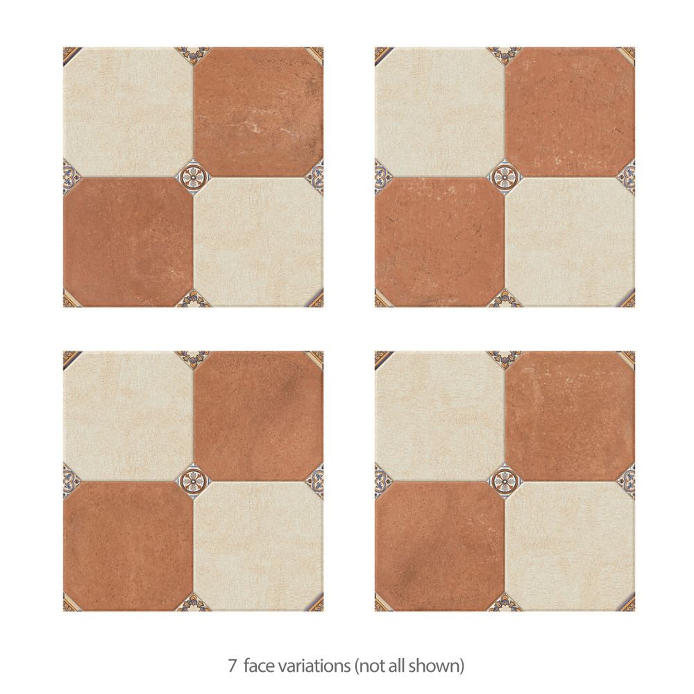 Manises Decor Mix 13-1/8 in. x 13-1/8 in. Porcelain Floor and Wall Tile