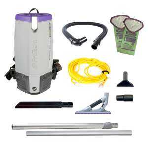 ProTeam, Super Coach Pro 10 w/ ProBlade Carpet Tool Kit, 14", Backpack Vacuum