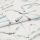Folded white curtain fabric featuring pale teal and gray watercolor leaf print — folded to show pattern across layers — close-up, evenly lit studio product view.