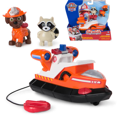 PAW Patrol Fire Rescue: Zuma Rescue Fire Boat with Action Figure, Launching Lifesaver, Raccoon & Toy Boat, Kids Toys for Boys & Girls Ages 3 and Up