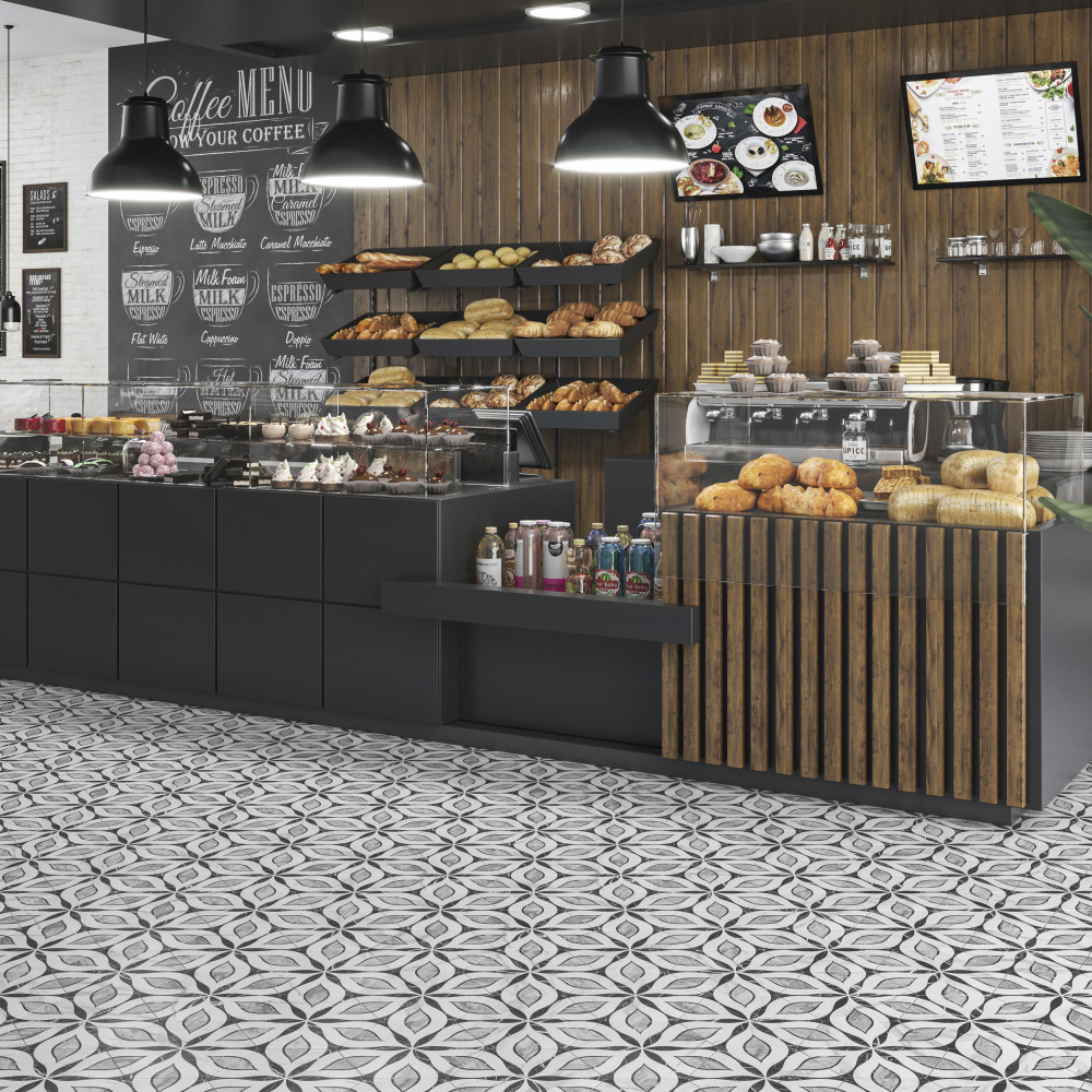 Marbilia Hex Elazig with Biotech 11 in. x 13 in. Porcelain Floor and Wall Tile