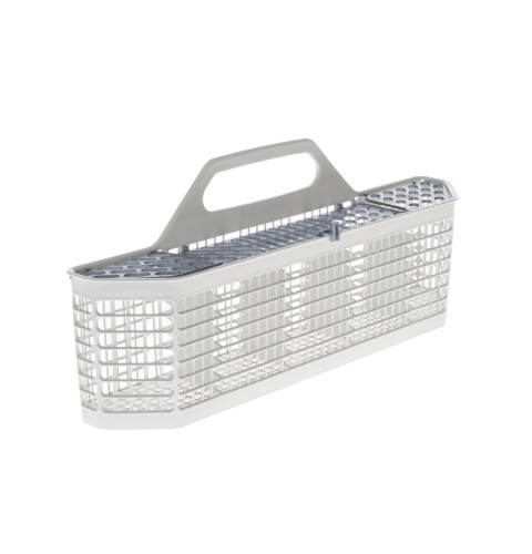 Dishwasher silverware basket assembly