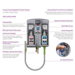 Hillyard, Arsenal® One QC - Quick Change Dispenser - E Gap