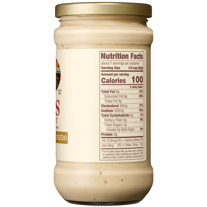 Garlic Alfredo Sauce, 15 oz - Right Image