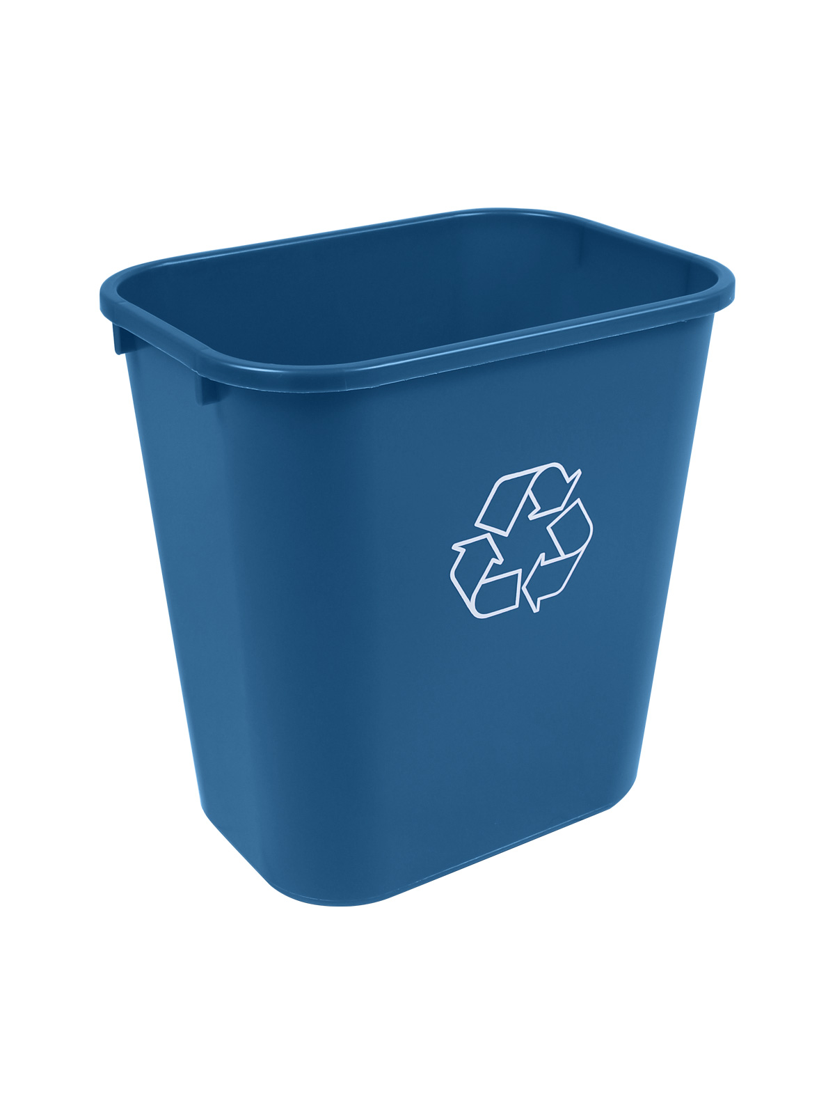 RECYCLING & WASTE BASKET – Single – Body – 28 Q – Mobius Loop – Royal Blue PCR