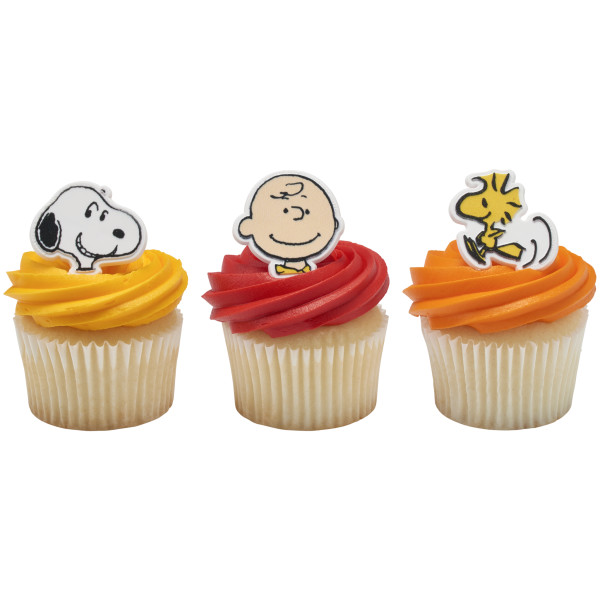 Peanuts® Snoopy®, Charlie Brown and Woodstock® Cupcake Rings