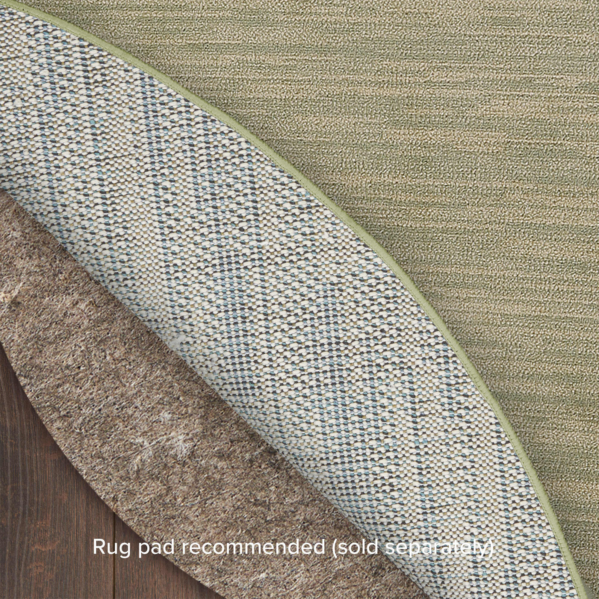 Nourison Nourison Essentials 8' x Round Green Gold Outdoor Rug
