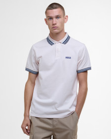 Caleb Tipped Polo Shirt Quartz Pink