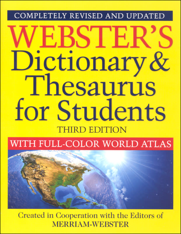 Webster's Dictionary & Thesaurus for Students (3rd Edition)