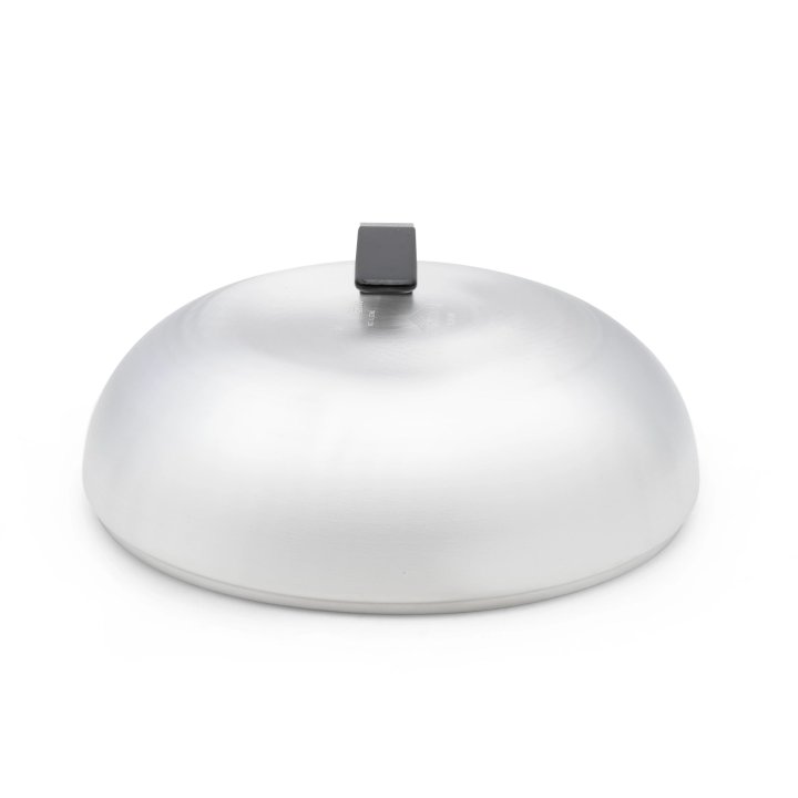 11-inch Wear-Ever® aluminum stir-fry domed cover in natural finish with dipped handle