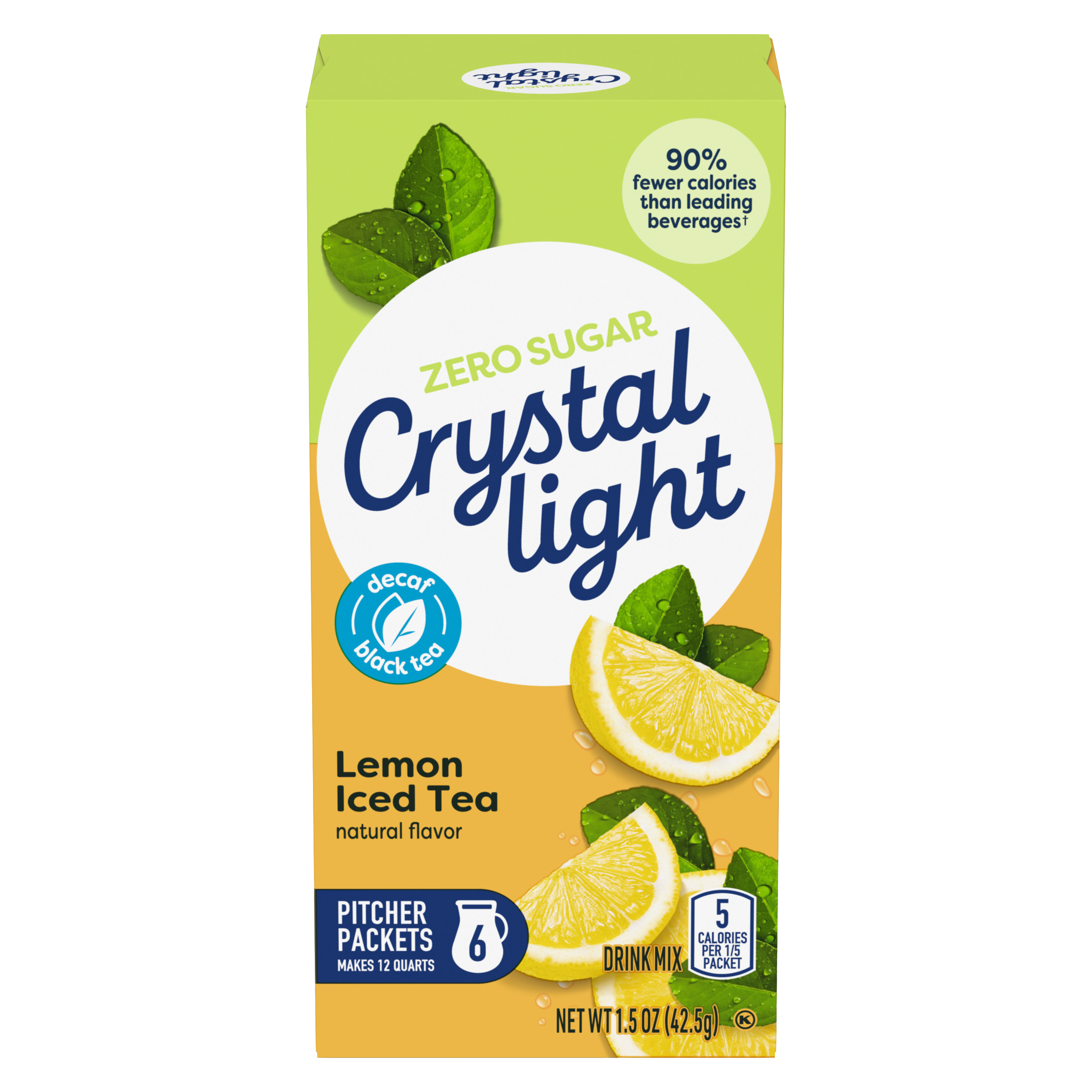 Decaf Lemon Iced Tea Naturally Flavored Powdered Drink Mix