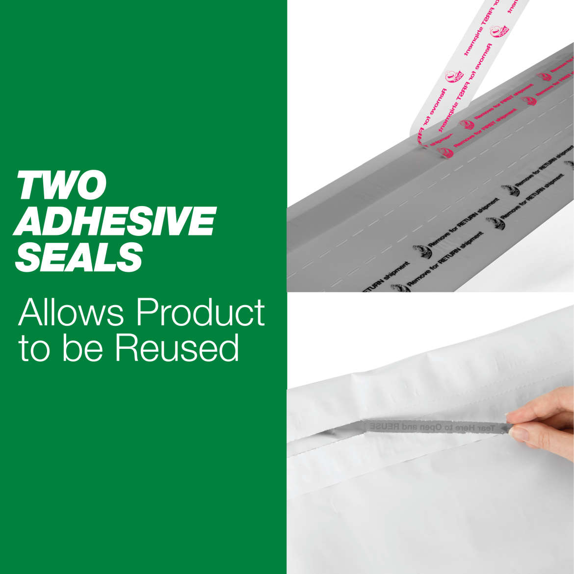 Duck® Brand Reusable 2-Way Flexible Mailers