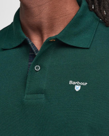 Tartan Pique Polo Shirt Seaweed