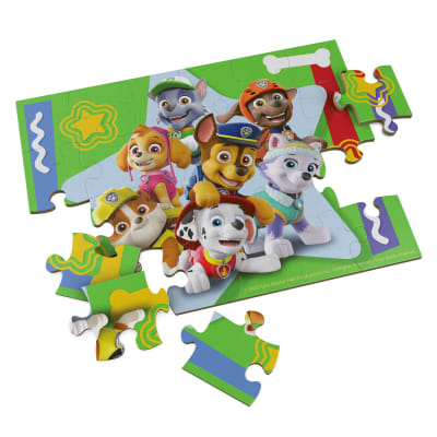 PAW Patrol, 24-Piece Wood Jigsaw Puzzle with Chase Skye Marshall Everest Zuma Rocky Rubble PAW Patrol Toys Lookout Tower Puzzles, for Kids Ages 4 and up