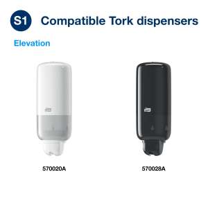 Tork, Extra Mild Hand Washing Liquid Soap, Tork Liquid Skincare S1 Dispenser 1 Liter Cartridge