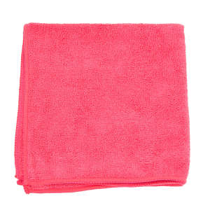 Hospeco, MicroWorks®, 12"x12", Microfiber, Cloth, Red