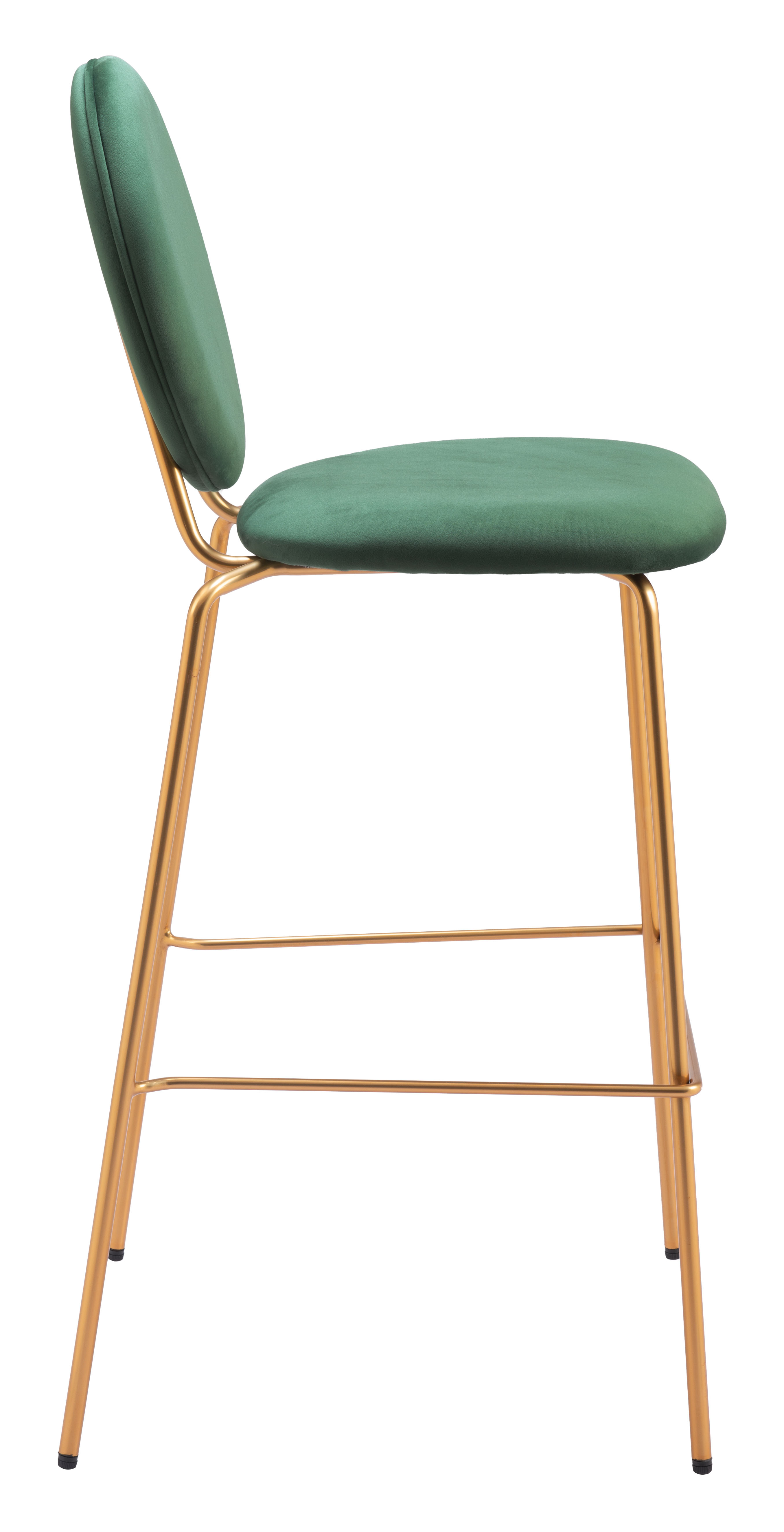 Odessa Barstool (Set of 2) Green & Gold product image