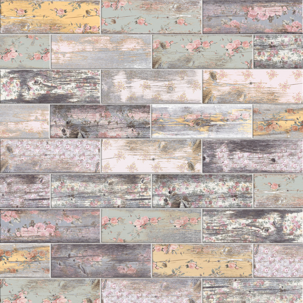 Java Wood Decor 3 in. x 8-7/8 in. Ceramic Wall Tile