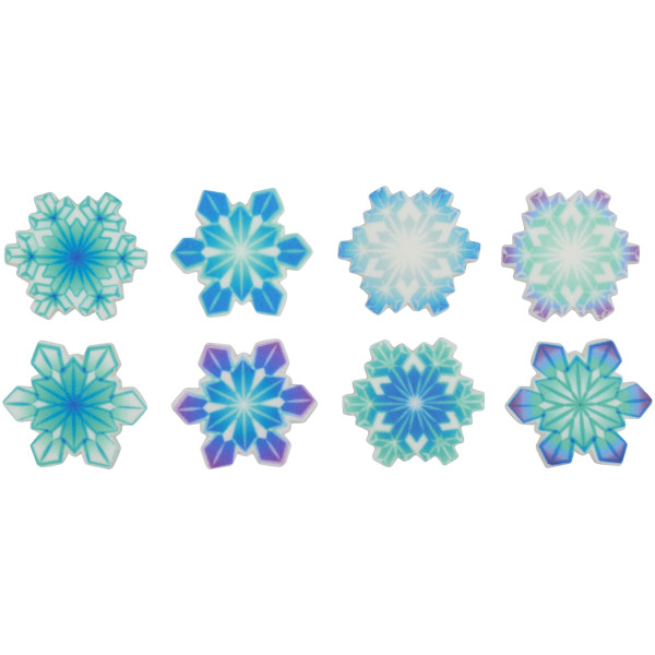 Snowflakes Assortment Sweet Décor® Edible Decorations