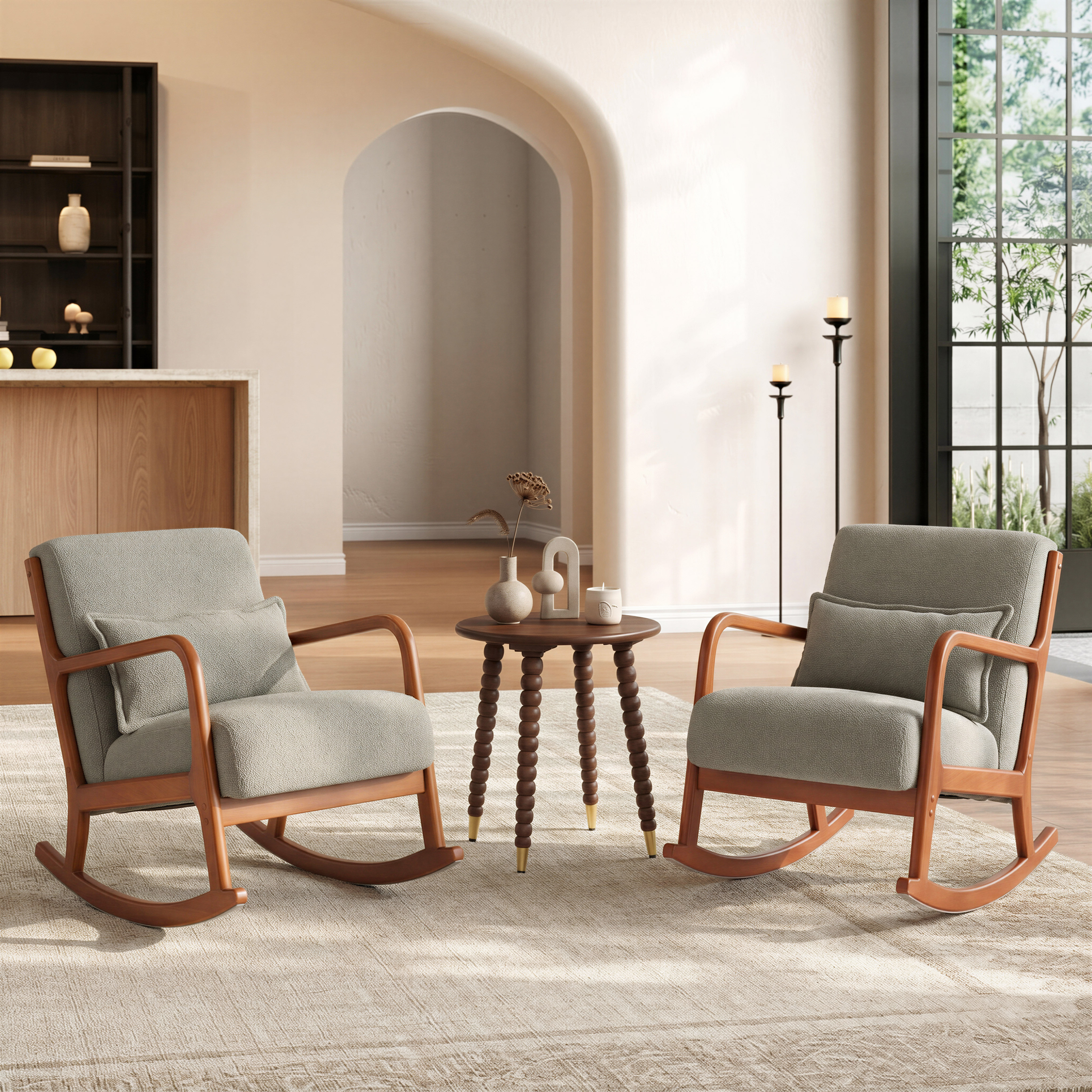 Hady Rocking Chair Gray product image