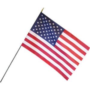 Empire Brand U.S. Classroom Flag with Staff, 36" x 24"