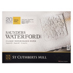 St Cuthberts Saunders Waterford Watercolor Block Rough White 140lb 20 Sheet 16x12  inch
