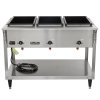 120-volt 2100-watt three-well Servewell® SL streamlined stainless steel hot-food table